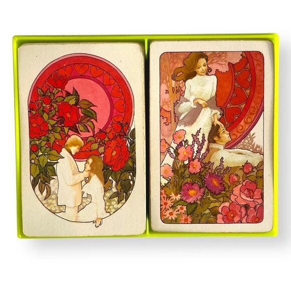 Vintage Hallmark Fascination Bridge Playing Cards Set - Picture 1 of 12